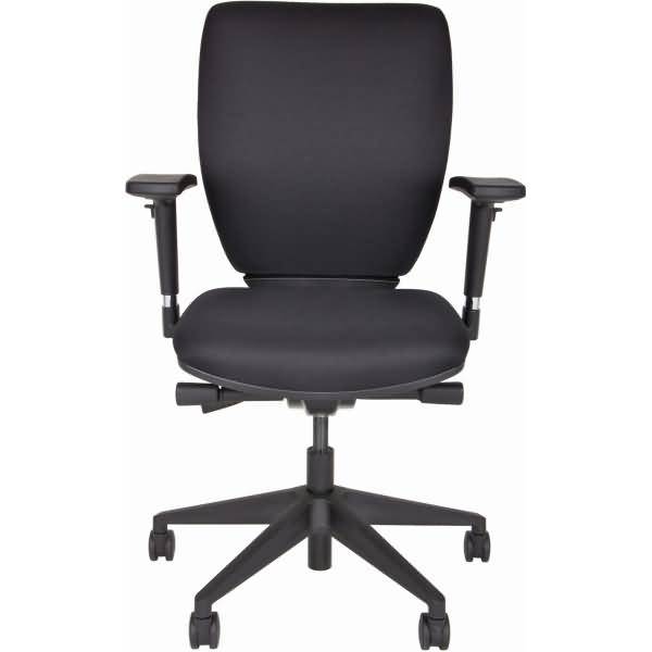 Bürodrehstuhl Optime Polsterbezug schwarz
