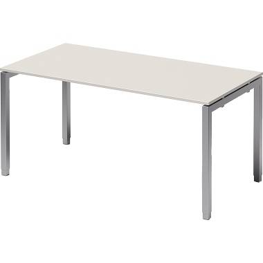 Bisley Schreibtisch DUH1608GW355 U 1600x650-850x800mm si/gr.ws