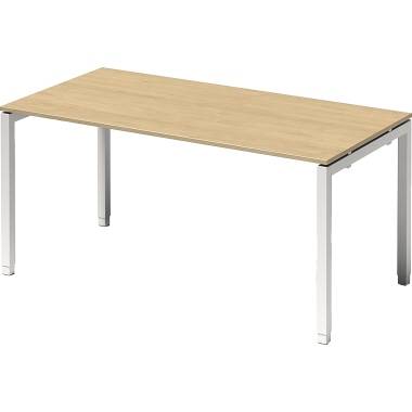 Bisley Schreibtisch DUH1608MP396 U 1600x650-850x800mm ws/ah
