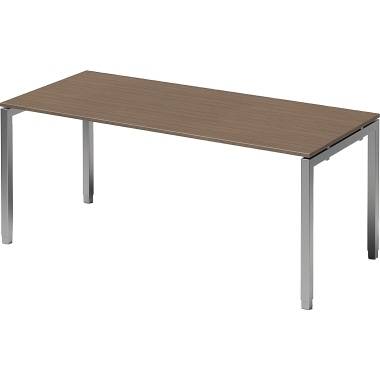 Bisley Schreibtisch DUH1808WN355 U 1800x650-850x800mm si/nb