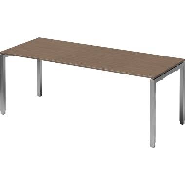 Bisley Schreibtisch DUH2008WN355 U 2000x650-850x800mm si/nb