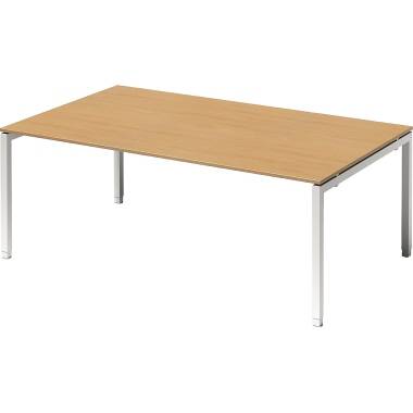 Bisley Konferenztisch DUH2012BC396 U 2000x650-850x1200mm ws/bu