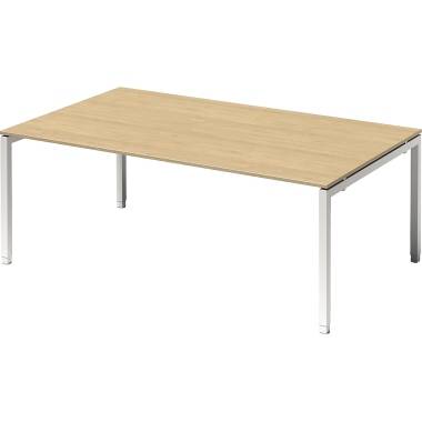 Bisley Konferenztisch DUH2012MP396 U 2000x650-850x1200mm ws/ah