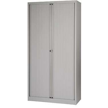 Bisley Rollladenschrank EuroTambour, 4 Fachböden, 5 OH, B 1000 mm, Farbe Korpus