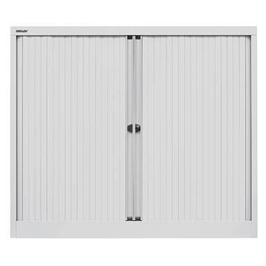 Bisley Rollladenschrank EuroTambour, 2 Fachböden, 2,5 OH, B 1200 mm, Farbe Korpu