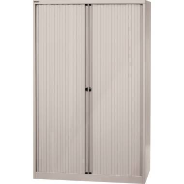 Bisley Rollladenschrank EuroTambour, 4 Fachböden, 5 OH, B 1200 mm, Farbe Korpus