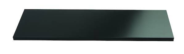 Fachboden mit Lateralhängevorrichtung für EuroTambour, B 1200 mm, Farbe schwarz