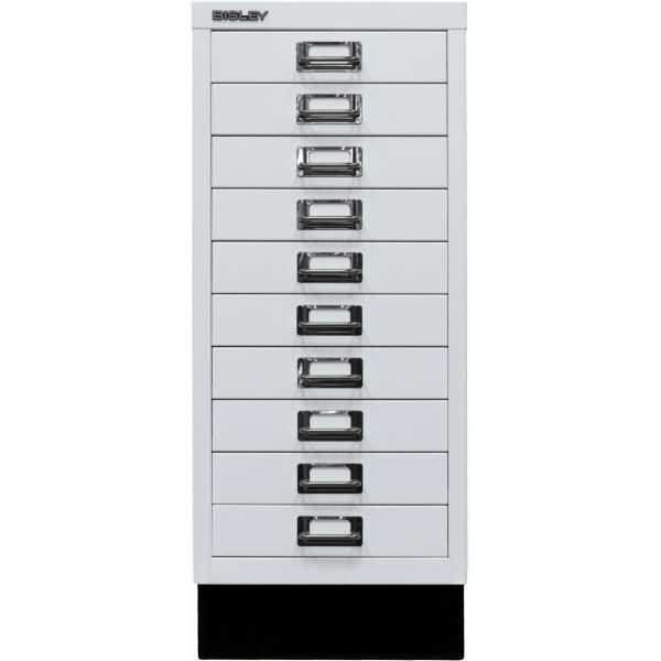 Bisley MultiDrawer™, 29er Serie mit Sockel, DIN A4, 10 Schubladen, Farbe verkehr