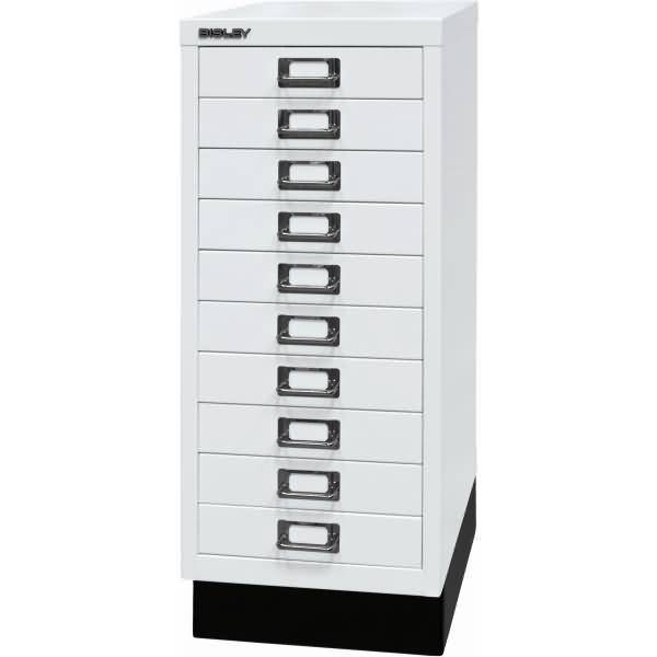 Bisley MultiDrawer™, 29er Serie mit Sockel, DIN A4, 10 Schubladen, Farbe verkehr