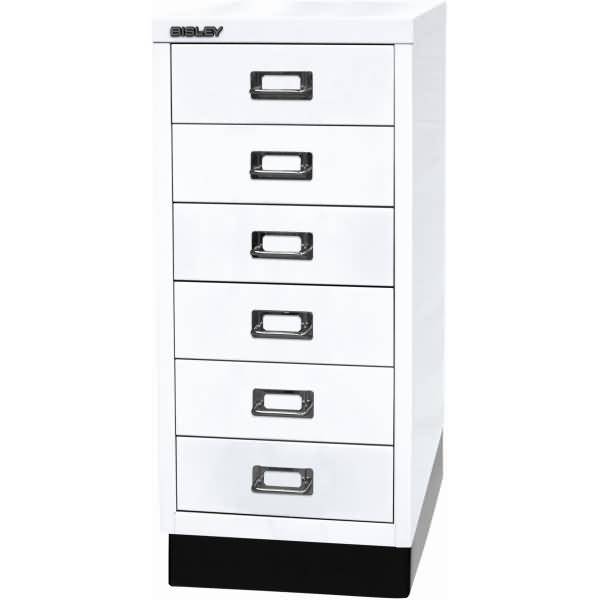 Schubladenschrank Multidrawers 29er Serie A4 6 Schübe verkehrsweiß