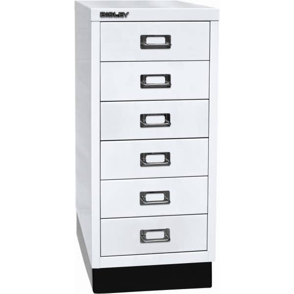 Schubladenschrank Multidrawers 29er Serie A4 6 Schübe verkehrsweiß