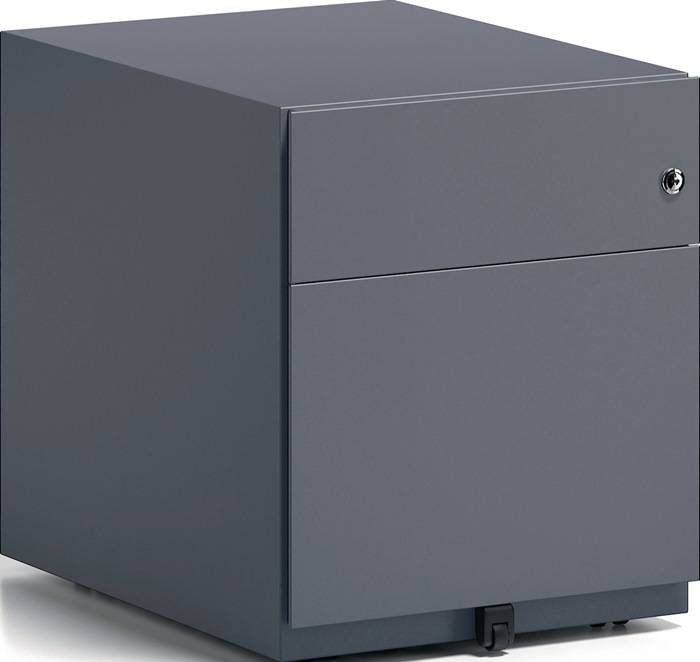 Rollcontainer Note? H495xB420xT565mm grau 1 HR-Schub u.1 Universalschub