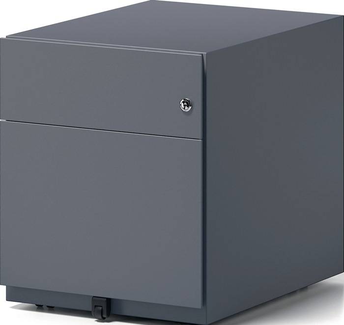 Rollcontainer Note? H495xB420xT565mm grau 1 HR-Schub u.1 Universalschub