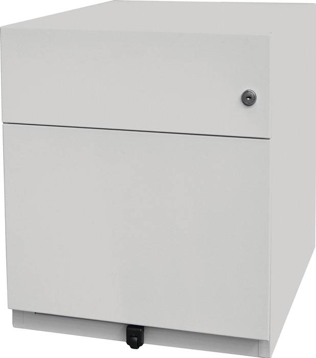 Rollcontainer Note? H495xB420xT775mm lichtgrau 1 HR-Schub u.1 Universalschub