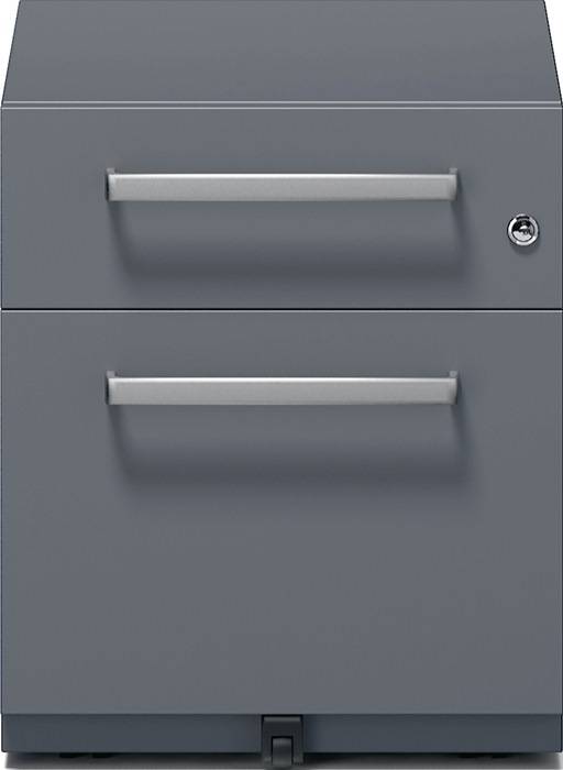 Rollcontainer Note? H495xB420xT565mm grau 1 HR-Schub u. 1 Universalschub