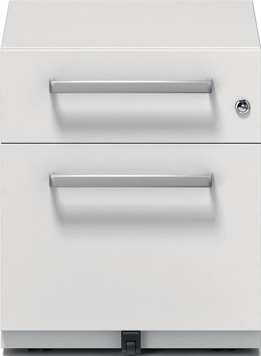 Rollcontainer Note? H495xB420xT565mm verkehrsweiß 1 HR-Schub u. 1 Universalschub