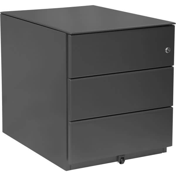 Rollcontainer OBA Stahl mit 3 Schüben HxBxT 519x420x565mm anthr.grau