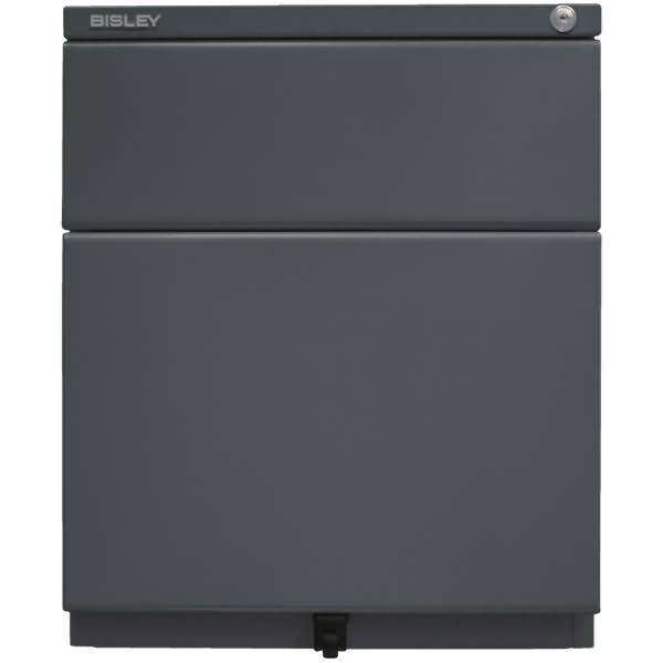 Rollcontainer OBA Stahl 1 Schub und Auszug HxBxT 519x420x565mm anthr.grau