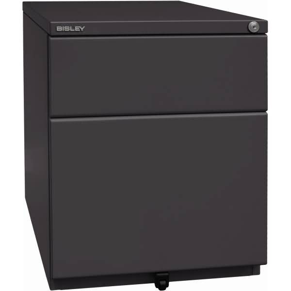 Rollcontainer OBA Stahl 1 Schub und Auszug HxBxT 519x420x565mm anthr.grau