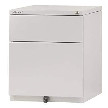 Bisley Rollcontainer OBA59M2EHT645 1Hänge/1Materialschub lichtgrau