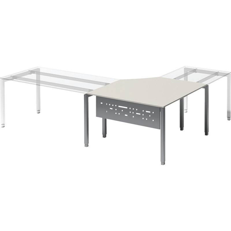 BISLEY Fußraumblende CITO, Breite: 1.600 mm, silber