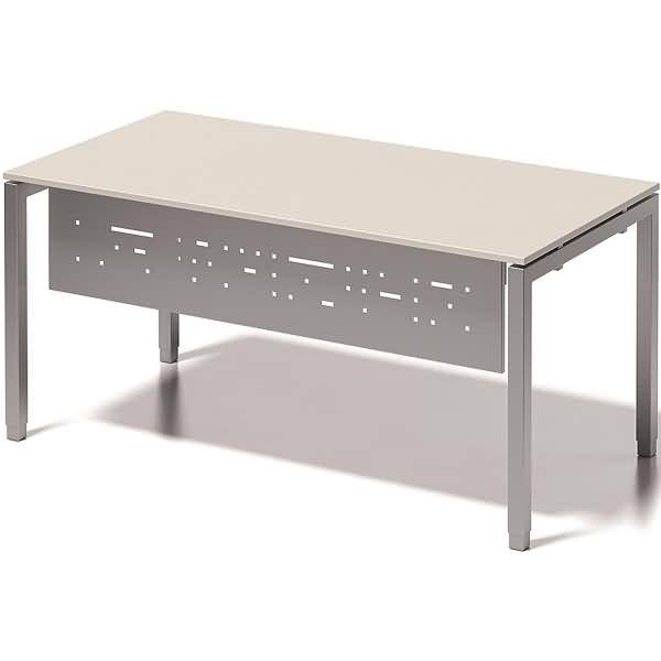 Fußraumblende für Schreibtisch Cito 2000mm Farbe silber