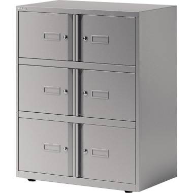 Bisley Office Lodge Essentials YELD0810355 6Türen silber