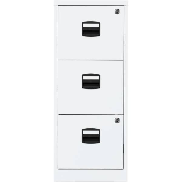 Hängeregistraturschrank 3 Schübe 1-bahnig verkehrsweiß