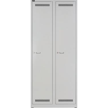 Bisley Garderobenschrank LIGHT 2 Abteile 400, Farbe lichtgrau