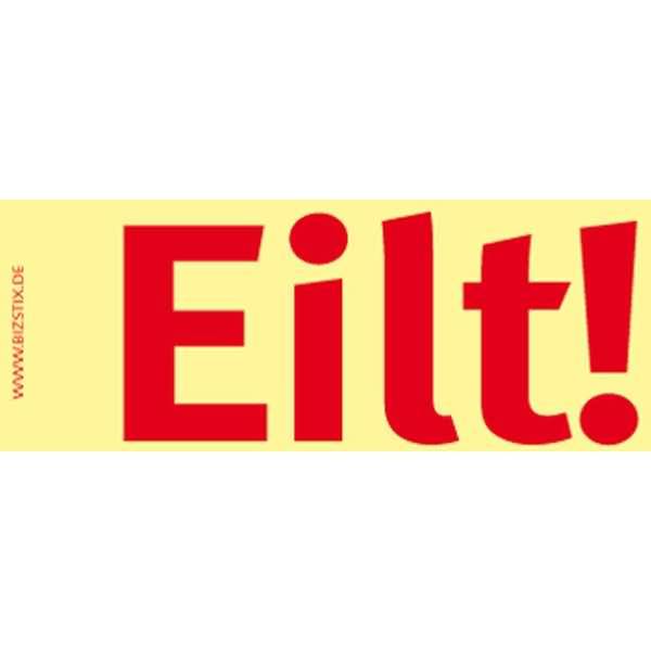 Haftnotizen 75x35mm gelb 'Eilt' VE=5 Blöcke