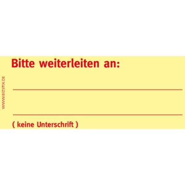 Haftnotizen 75x35mm gelb 'Bitte weiterleiten an' VE=5 Blöcke