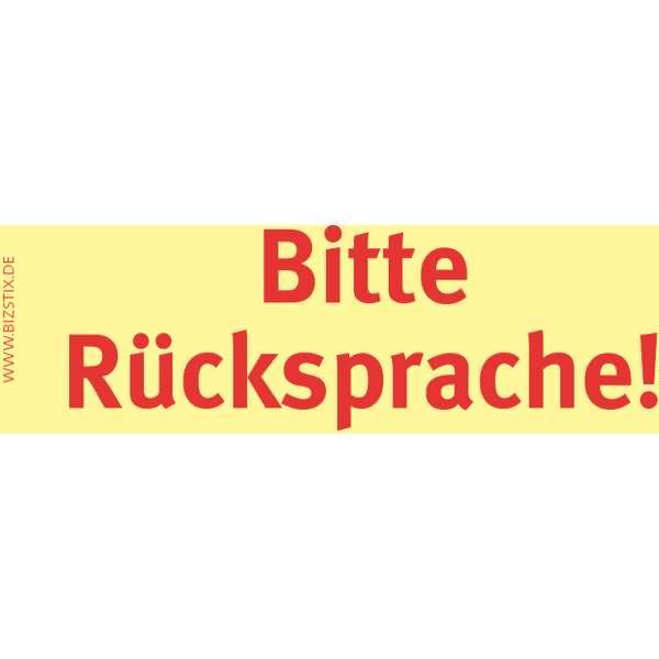 Haftnotizen 75x35mm gelb 'Bitte Rücksprache' VE=5 Blöcke