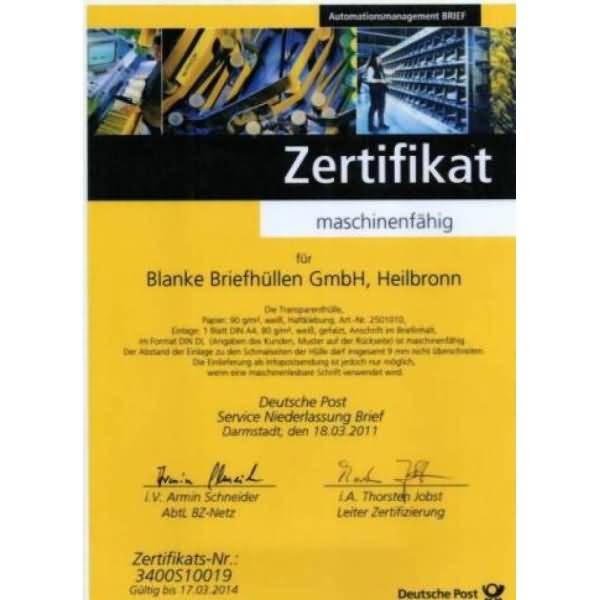 Briefumschläge Offset transparent DINlang 90g/qm HK VE=500 Stück weiß