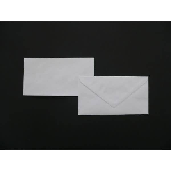 Briefumschläge 96x181mm 100g/qm gummiert VE=500 Stück weiß