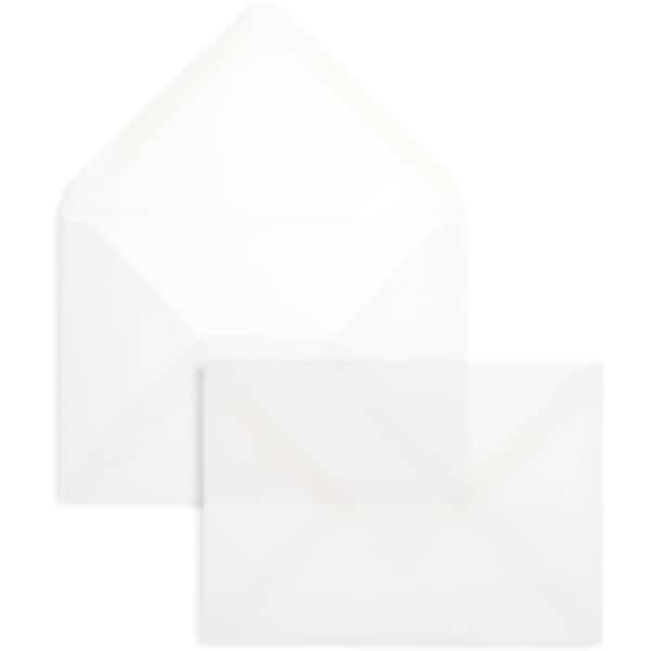 Briefumschläge Offset transparent C6 90g/qm NK VE=100 Stück weiß