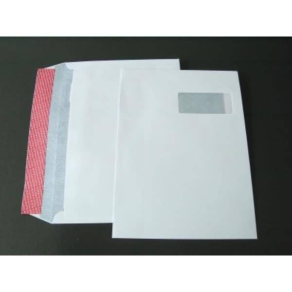 Briefumschläge C4 120g/qm haftklebend Fenster rechts VE=250 Stück weiß