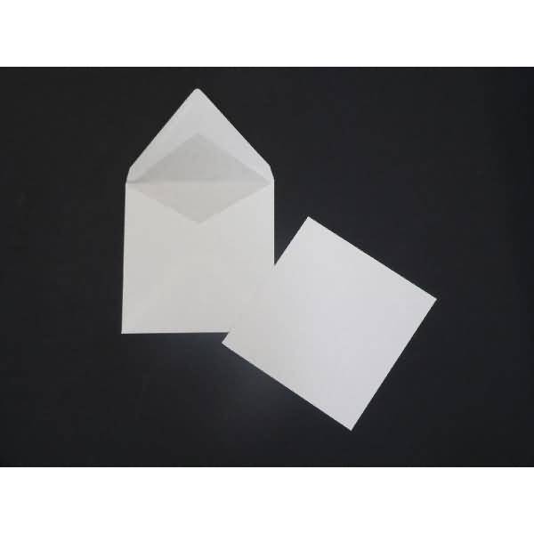 Briefumschläge 146x146mm 110g/qm gummiert VE=100 Stück weiß