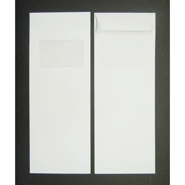 Versandtaschen 125x324mm 120g/qm HK Fenster VE=100 Stück weiß