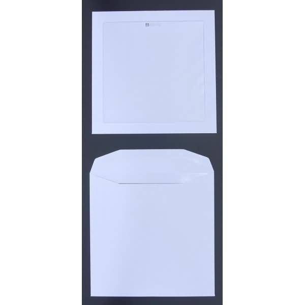 Werbefensterhüllen 220x220mm 120g/qm gummiert Sonderfenster VE=250 Stück