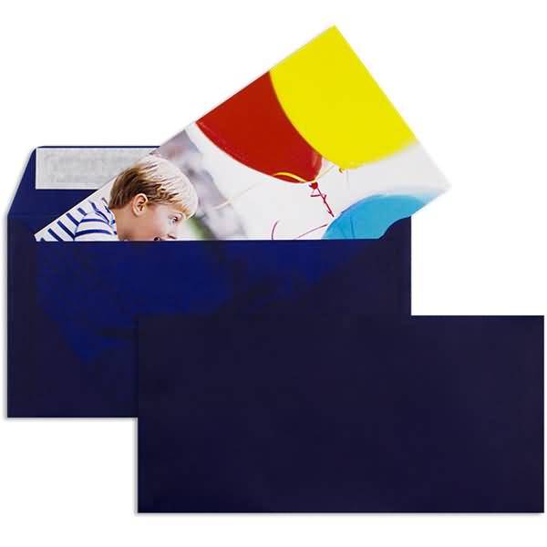 Briefumschläge Offset transparent DINlang 100g/qm HK VE=100 Stück intensivblau