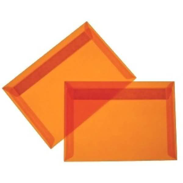 Briefumschläge Offset transparent C5 100g/qm HK VE=100 Stück intensivorange
