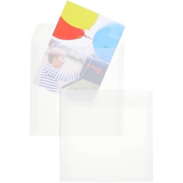 Briefumschläge Offset transparent 220x220mm 110g/qm HK VE=250 Stück weiß