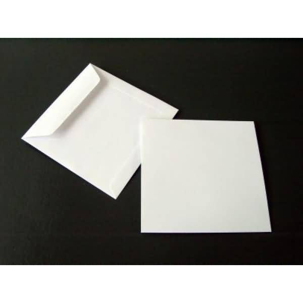 Briefumschläge 155x155mm 120g/qm haftklebend VE=100 Stück weiß