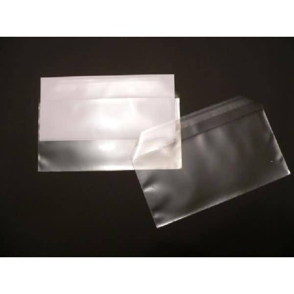 Briefumschläge Offset transparent DINlang 100 my HK VE=100 Stück transparent