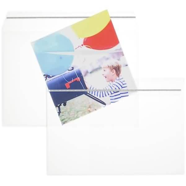 Briefumschläge Offset transparent C5 100 my haftklebend VE=100 Stück transparent