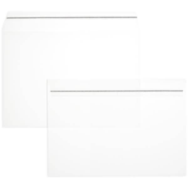 Briefumschläge Offset transparent C6 100 my haftklebend VE=100 Stück transparent