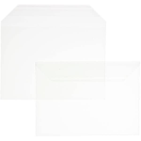 Briefumschläge Offset transparent C4 100 my haftklebend VE=100 Stück transparent