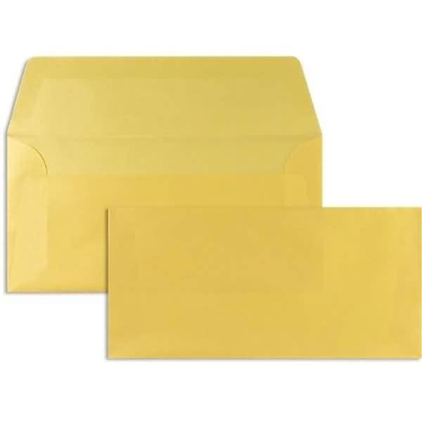Briefumschläge Offset transparent DINlang 100g/qm NK VE=100 Stück gold
