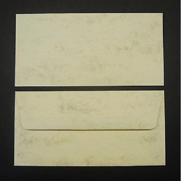 Briefumschläge DINlang 100g/qm gummiert VE=100 Stück chamois marmora