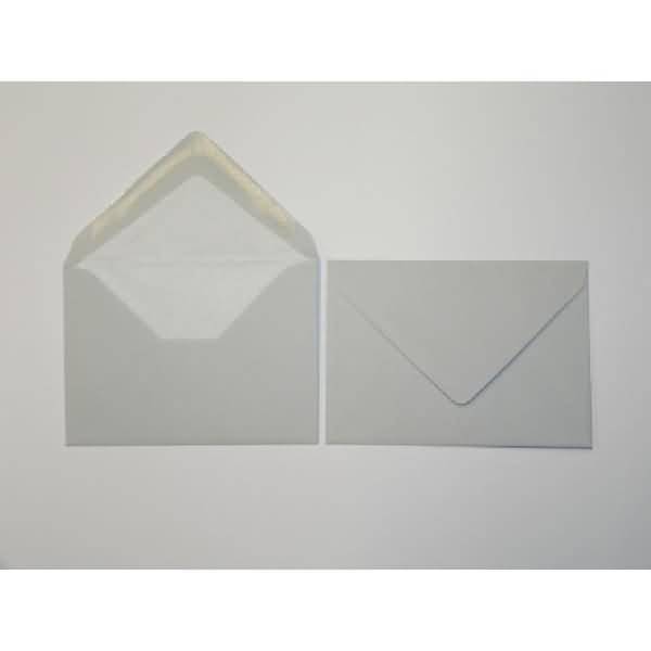 Briefumschläge 125x176mm (DIN B6) 100g/qm gummiert VE=100 Stück eisgrau